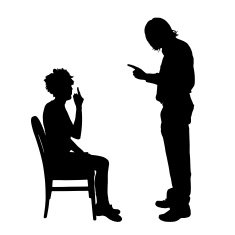 Vector silhouette of couple N204