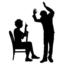 Vector silhouette of couple N207