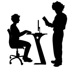 Vector silhouette of couple N216
