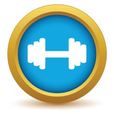 Gold weight icon