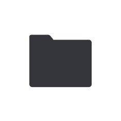 Folder icon minimal flat design style vector illustration