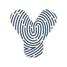 Y letter line logo Vector fingerprint design