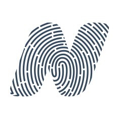 N letter line logo Vector fingerprint design
