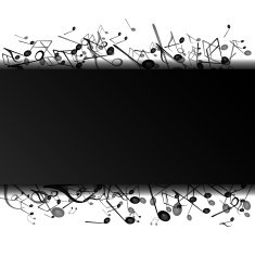 Vector Background with Music Notes N37