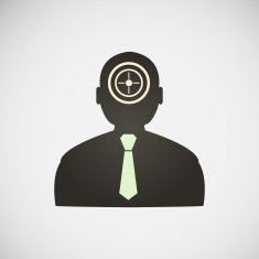 Stock target in the form of man