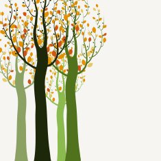 Decorative trees background