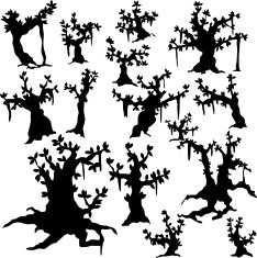 Silhouettes of trees N3