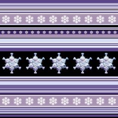 Winter seamless pattern - striped with snowflake motif in violet N2