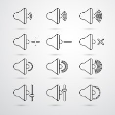 Speaker icon set N2