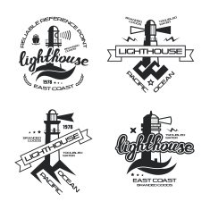 Lighthouse emblem for t-shirt N2