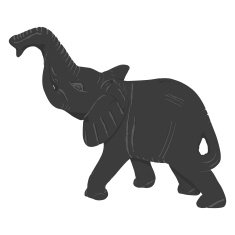 Elephant Silhouette N10