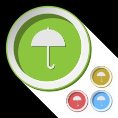 color icons with umbrella