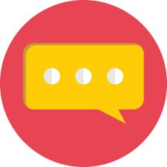 Flat Speech bubble-Comments Icon N2