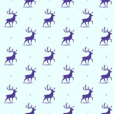 Seamless pattern with deer N3