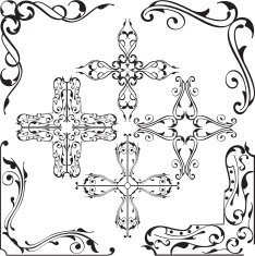 Ornament baroque board N2