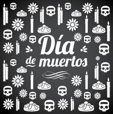 Day Of The Dead Texture Print Black N2