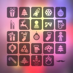 Christmas icons set N137