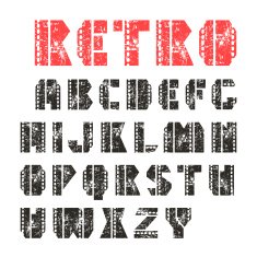 Sans serif decorative font N3