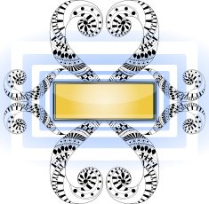 Abstract shape with frame N6