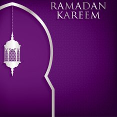 Window "Ramadan Kareem" (Generous Ramadan) card in vector format N10