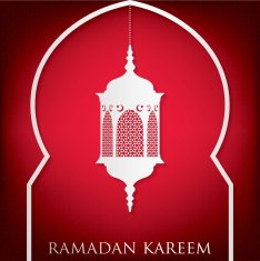 Window "Ramadan Kareem" (Generous Ramadan) card in vector format N11