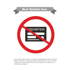 No prescription icon