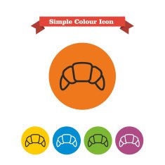 Croissant icons