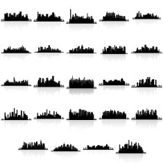 Building silhouettes N14