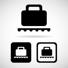 ctor Baggage Claim Public Information Sign Illustration EPS10 N2