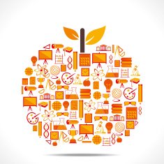 creative educational apple N2