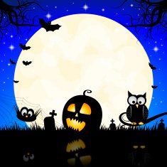 Halloween clip-art illustration N9