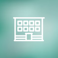 Modern office building thin line icon N2