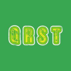 Q R S T - Grunge Colorful Retro Type