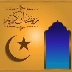 Ramadan Kareem Vector Illustration Greeting Card N16