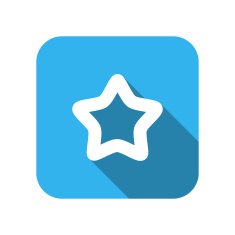 Christmas star flat icon