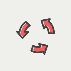Replay thin line icon N3