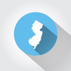 Map state of New Jersey