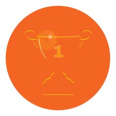 Winner badge champion's cup celebration greeting card