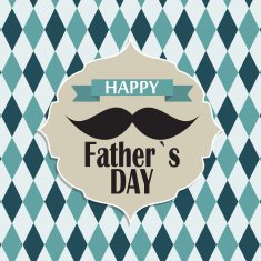 Happy Father`s Day Poster Card Vector Illustration N25