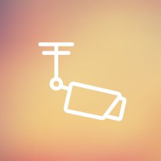 Rooftop antenna thin line icon N3
