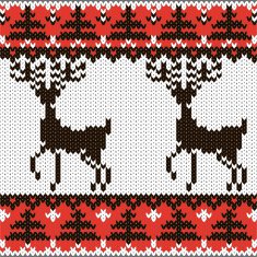 Winter knitted pattern