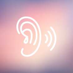 Ear thin line icon N3