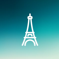 Paris tower thin line icon N2