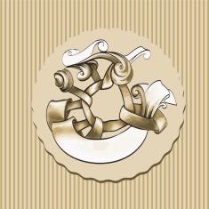label advertising template for advertising logo retro style editable vector N2