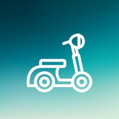 Scooter thin line icon