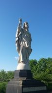The Bible Jesus statue