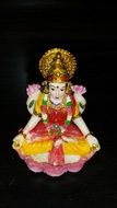 colorful porcelain indian sculpture