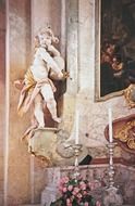 honigschlecker putto plaster figure