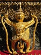 golden statue in the royal palace