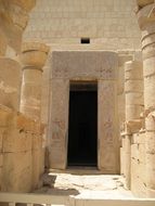 the entrance columns of ancient Egypt